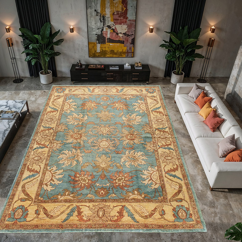 Nueva Alfombra Oushak Tejida a Mano - 315 cm x 431 cm - K0056501
