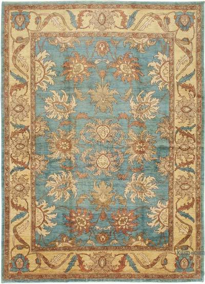 New Hand-Knotted Wool Oushak Rug - 10' 4" x 14' 2" (124 in. x 170 in.)