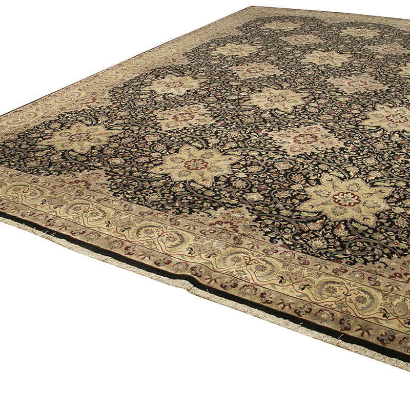 New Hand-Knotted Wool Oushak Rug - 11' 9" x 17' 7" (141" x 211") - K0056509