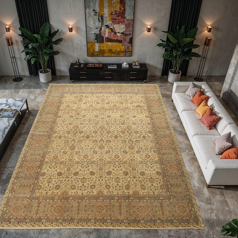 New Hand-Knotted Wool Oushak Rug - 12' 3" x 15' 1" (147" x 181") - K0056510