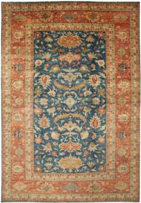 New Hand-Knotted Wool Oushak Rug - 12'  x 17' 5" (144" x 209")