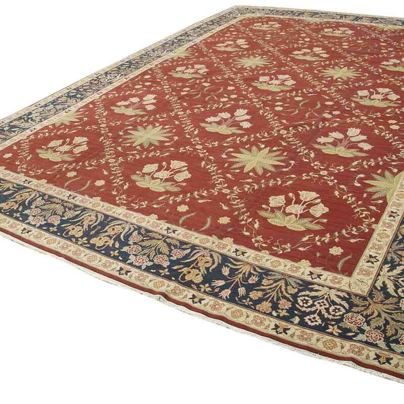 New Hand-Knotted Wool Oushak Rug - 11' 5" x 16' 6" (137 in. x 198 in.) - K0056515