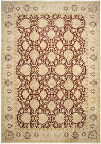 Sarı Yeni El Dokuma Uşak Halısı - 396 cm x 572 cm
