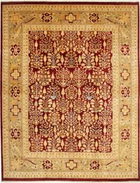 New Hand-Knotted Wool Oushak Rug - 11' 11" x 15' 5" (143" x 185")