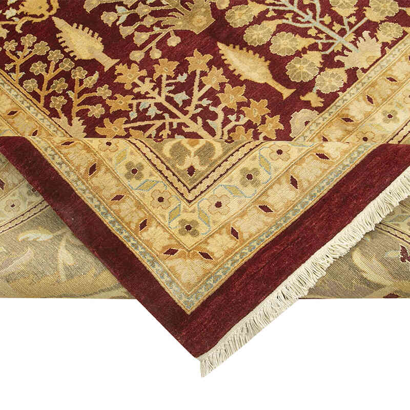 New Hand-Knotted Wool Oushak Rug - 11' 11" x 15' 5" (143" x 185") - K0056521
