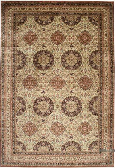 New Hand-Knotted Wool Oushak Rug - 12' 2" x 17' 11" (146 in. x 215 in.)