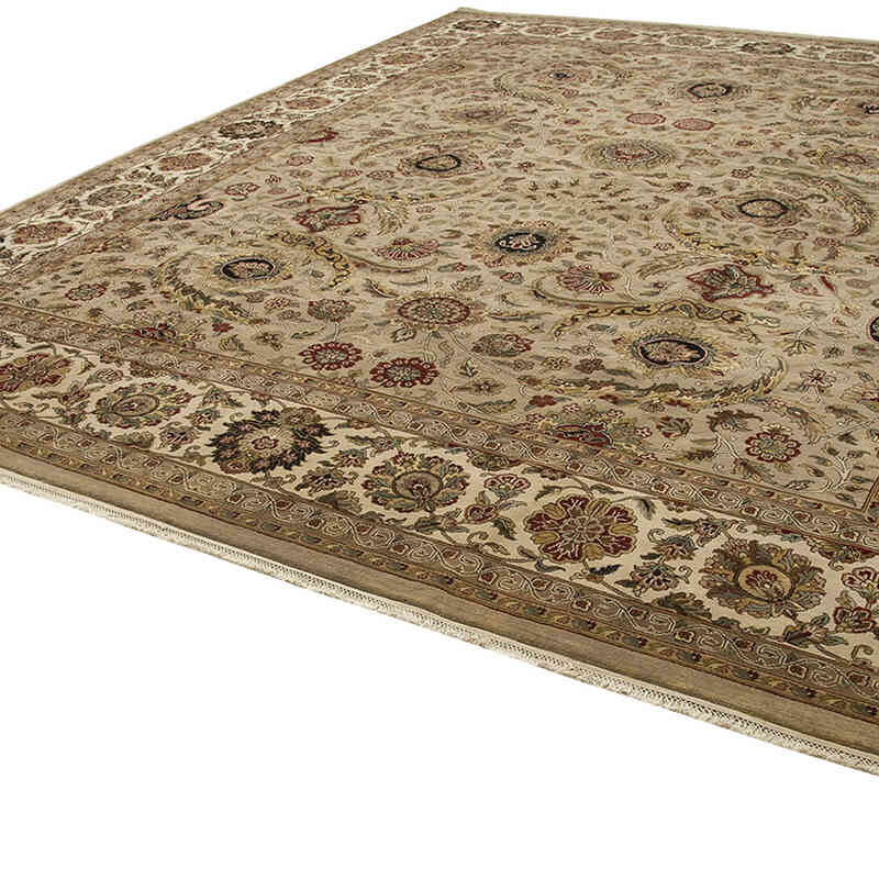 New Hand-Knotted Wool Oushak Rug - 12' 3" x 15' 2" (147" x 182") - K0056526
