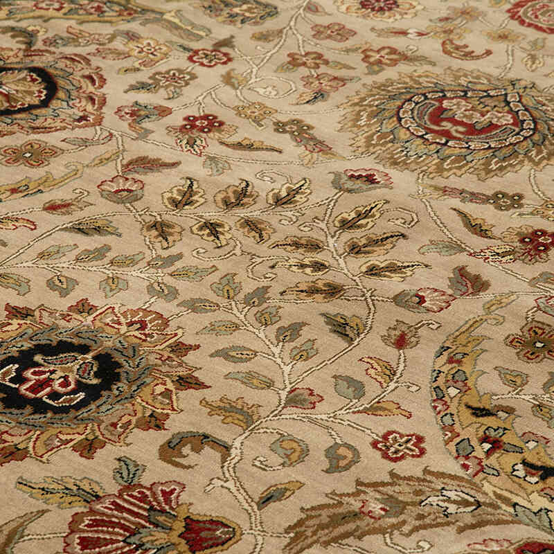 New Hand-Knotted Wool Oushak Rug - 12' 3" x 15' 2" (147" x 182") - K0056526
