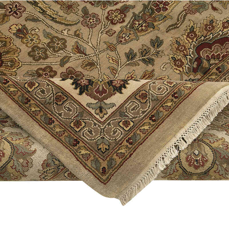 New Hand-Knotted Wool Oushak Rug - 12' 3" x 15' 2" (147" x 182") - K0056526