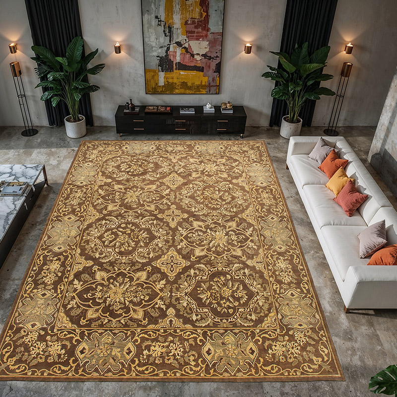 Nueva Alfombra Oushak Tejida a Mano - 366 cm x 444 cm - K0056527