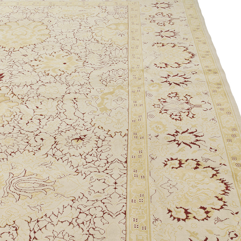 New Hand-Knotted Wool Oushak Rug - 11' 11" x 15'  (143" x 180") - K0056528
