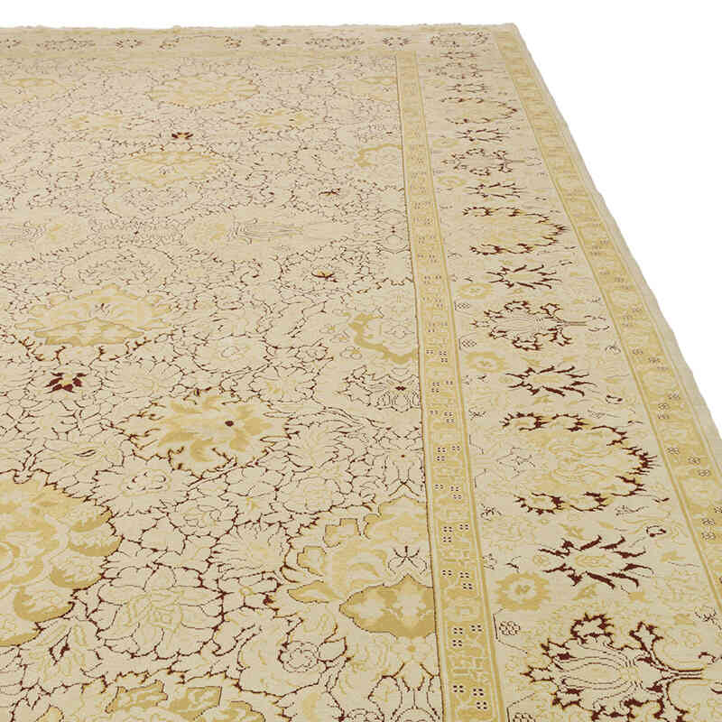 New Hand-Knotted Wool Oushak Rug - 11' 11" x 15'  (143" x 180") - K0056528