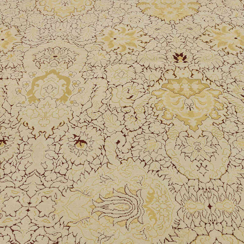 New Hand-Knotted Wool Oushak Rug - 11' 11" x 15'  (143" x 180") - K0056528