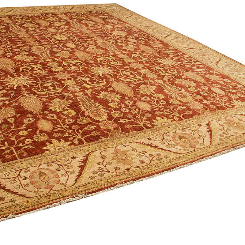 Nueva Alfombra Oushak Tejida a Mano - 366 cm x 444 cm - K0056529