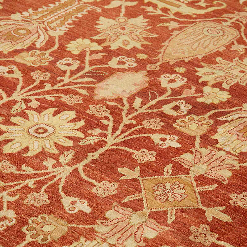 Nueva Alfombra Oushak Tejida a Mano - 366 cm x 444 cm - K0056529