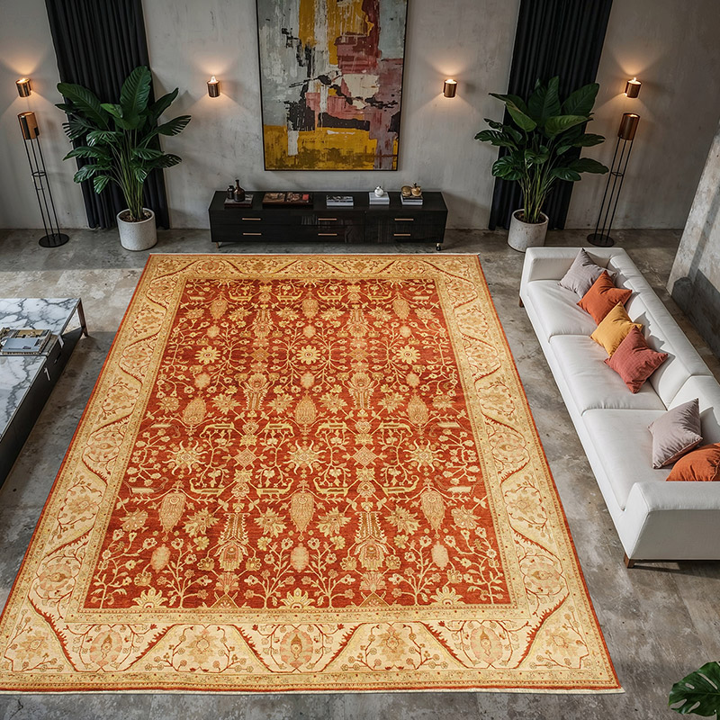 Nueva Alfombra Oushak Tejida a Mano - 366 cm x 444 cm - K0056529