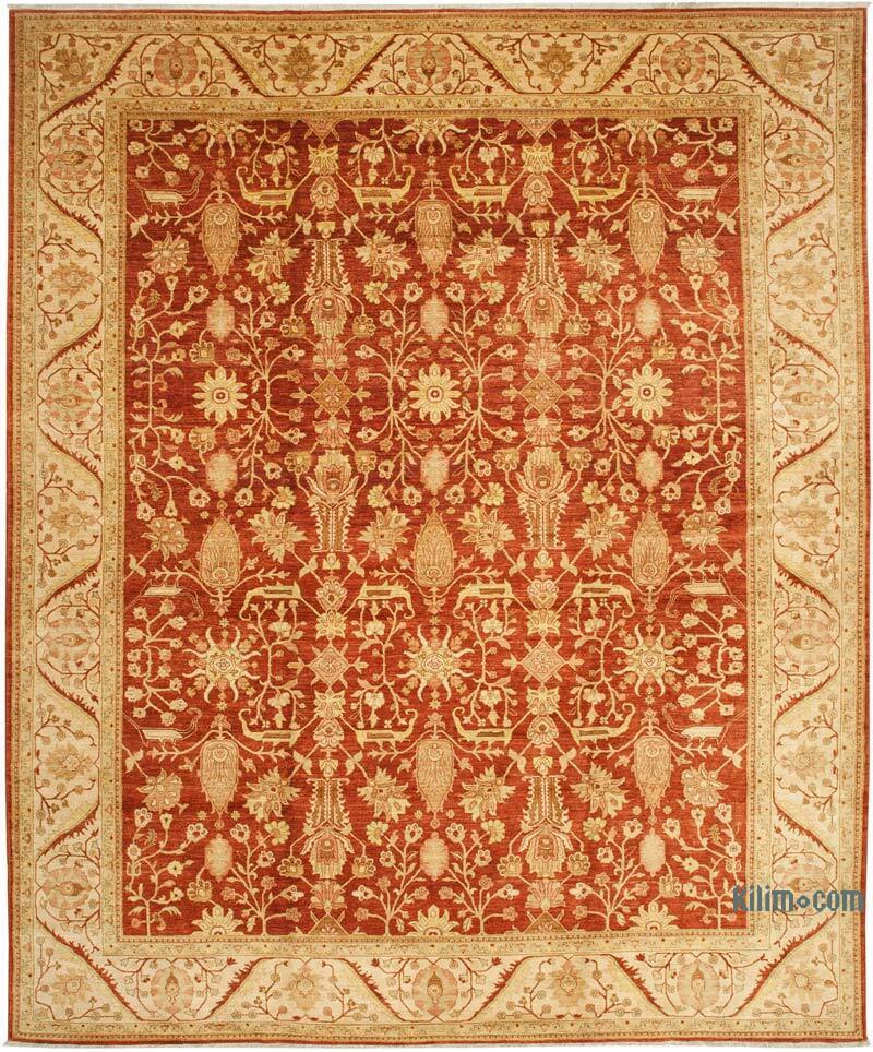Nueva Alfombra Oushak Tejida a Mano - 366 cm x 444 cm - K0056529