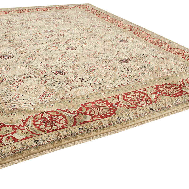 New Hand-Knotted Wool Oushak Rug - 12' 1" x 15' 1" (145" x 181") - K0056530