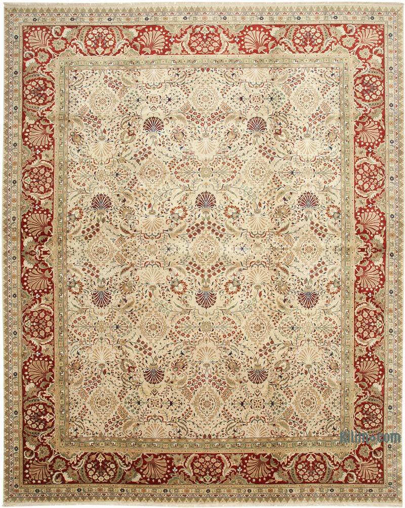 New Hand-Knotted Wool Oushak Rug - 12' 1" x 15' 1" (145" x 181") - K0056530