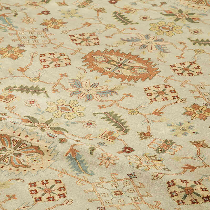 New Hand-Knotted Wool Oushak Rug - 11' 11" x 18'  (143" x 216") - K0056532
