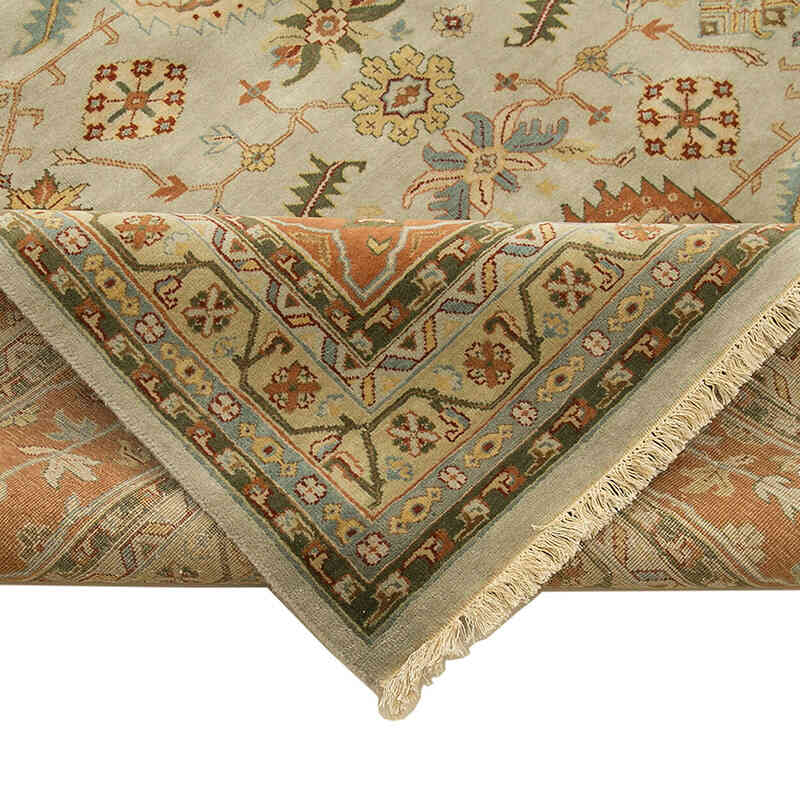 New Hand-Knotted Wool Oushak Rug - 11' 11" x 18'  (143" x 216") - K0056532