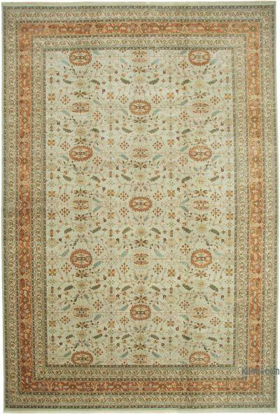 New Hand-Knotted Wool Oushak Rug - 11' 11" x 18'  (143 in. x 216 in.)