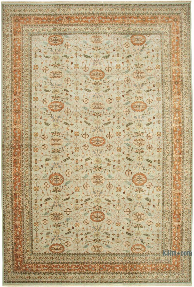 New Hand-Knotted Wool Oushak Rug - 11' 11" x 18'  (143" x 216") - K0056532