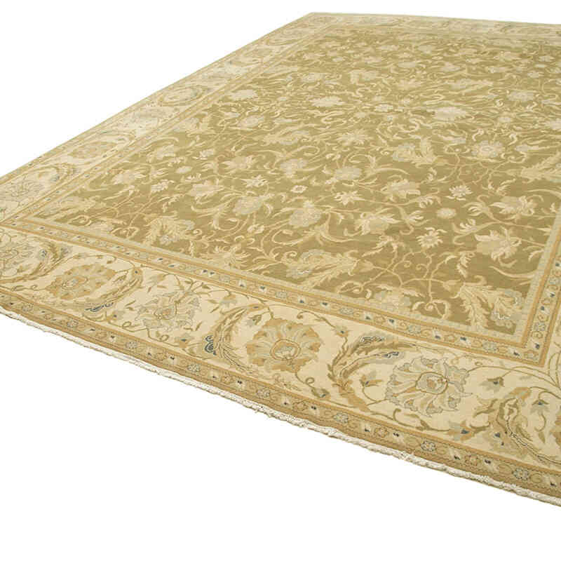 New Hand-Knotted Wool Oushak Rug - 11' 9" x 15' 10" (141" x 190") - K0056536