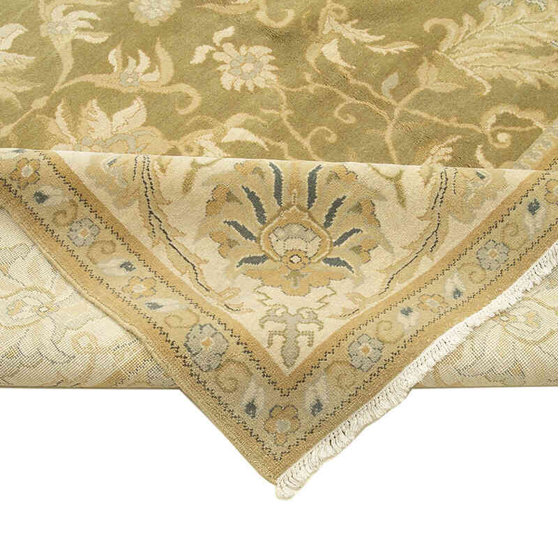 New Hand-Knotted Wool Oushak Rug - 11' 9" x 15' 10" (141" x 190") - K0056536