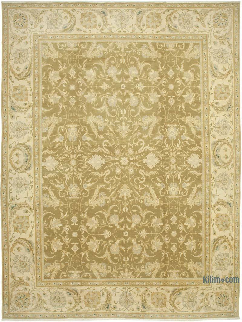 New Hand-Knotted Wool Oushak Rug - 11' 9" x 15' 10" (141" x 190") - K0056536