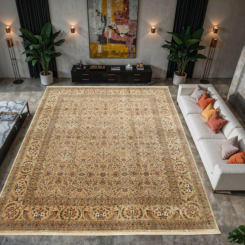 Nueva Alfombra Oushak Tejida a Mano - 367 cm x 455 cm - K0056537