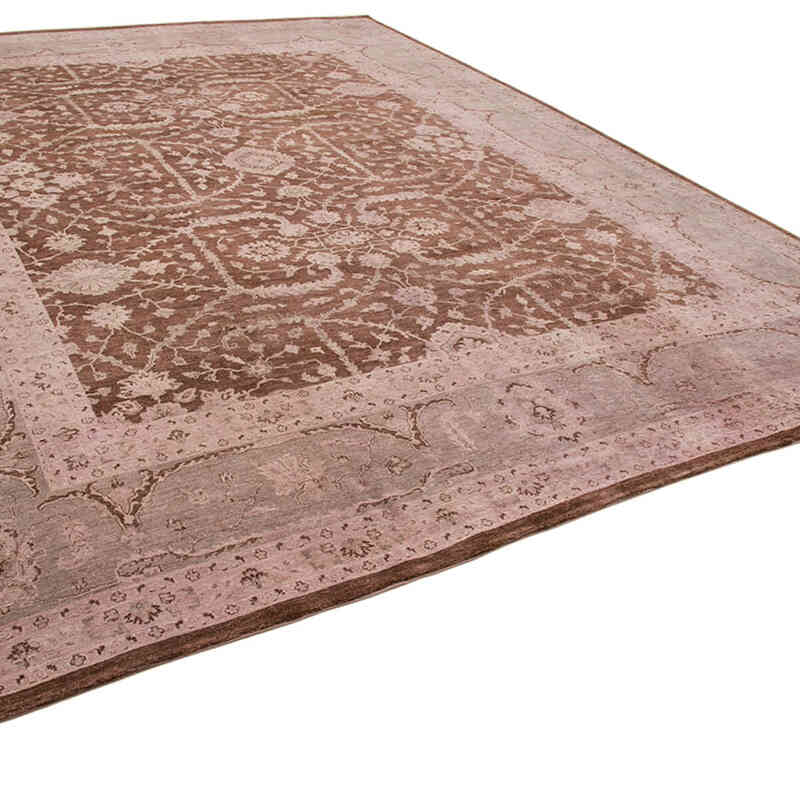 Nueva Alfombra Oushak Tejida a Mano - 364 cm x 449 cm - K0056538