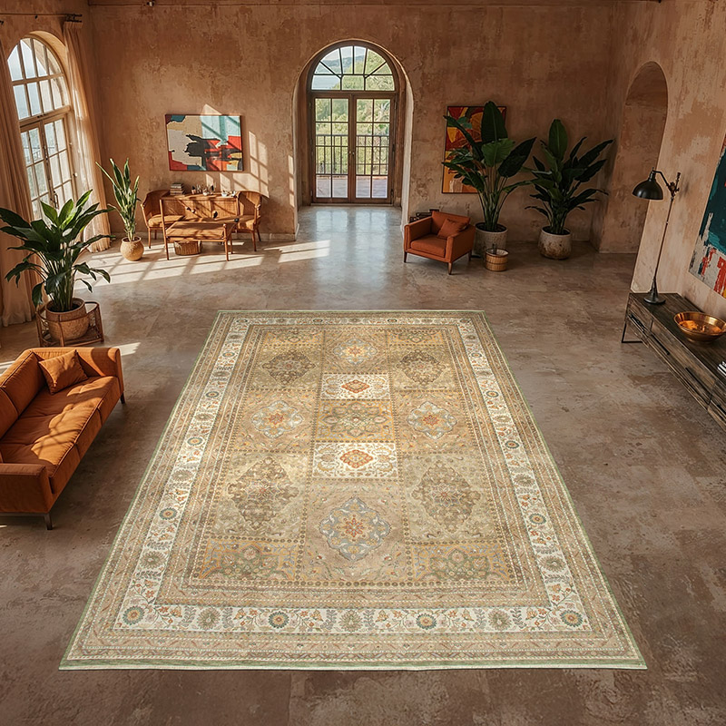 Yeşil Yeni El Dokuma Uşak Halısı - 366 cm x 554 cm - K0056540