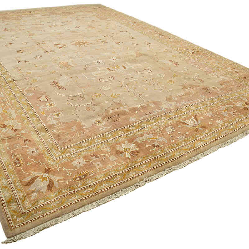 Nueva Alfombra Oushak Tejida a Mano - 370 cm x 528 cm - K0056541