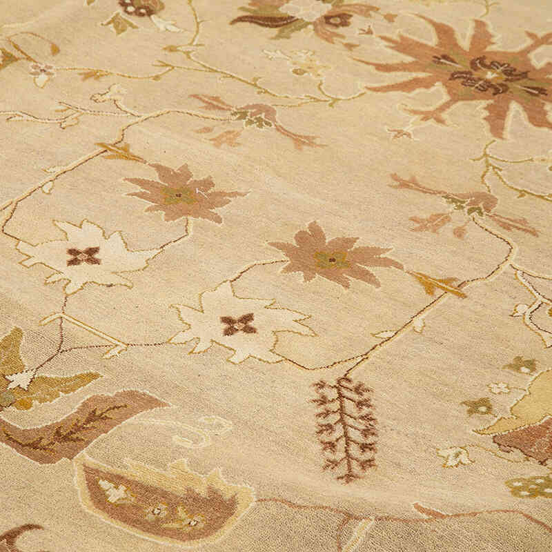 Nueva Alfombra Oushak Tejida a Mano - 370 cm x 528 cm - K0056541