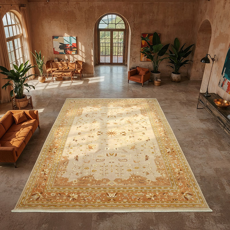 Nueva Alfombra Oushak Tejida a Mano - 370 cm x 528 cm - K0056541