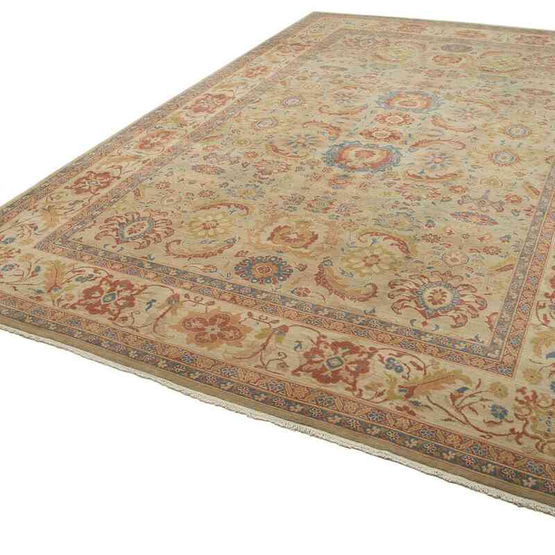 New Hand-Knotted Wool Oushak Rug - 11' 3" x 16' 11" (135 in. x 203 in.) - K0056550