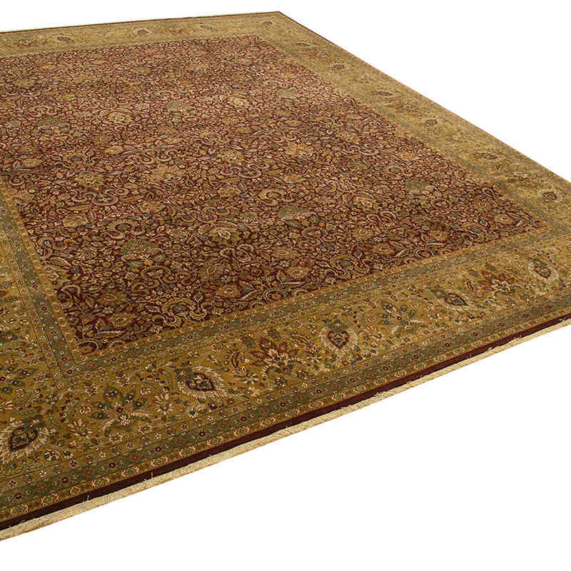 New Hand-Knotted Wool Oushak Rug - 12' 3" x 15' 2" (147" x 182") - K0056553