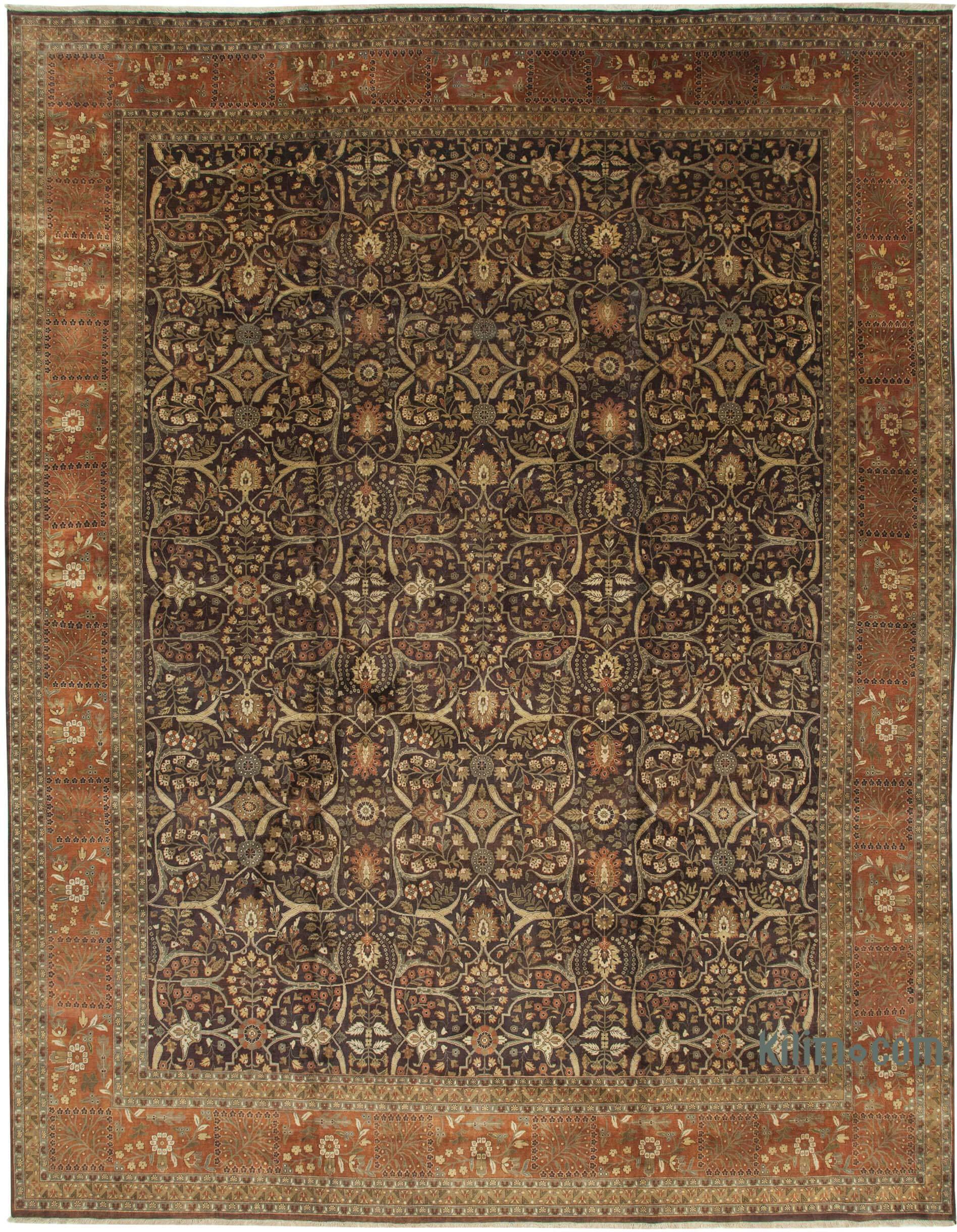 Hand Knotted Wool Oushak Rug, 15 X 15 Rug