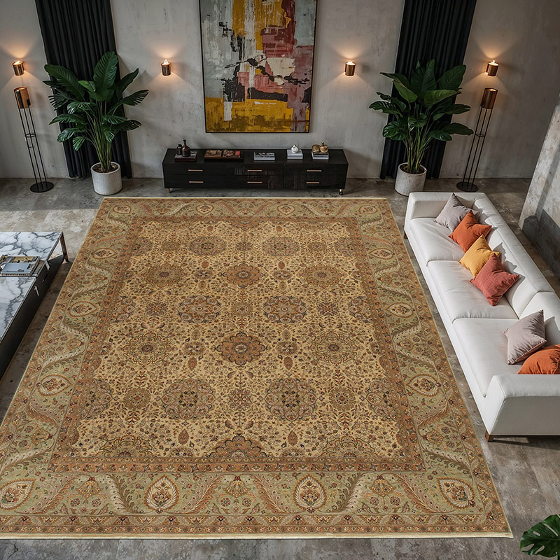 New Hand-Knotted Wool Oushak Rug - 12' 1" x 14' 11" (145" x 179") - K0056566