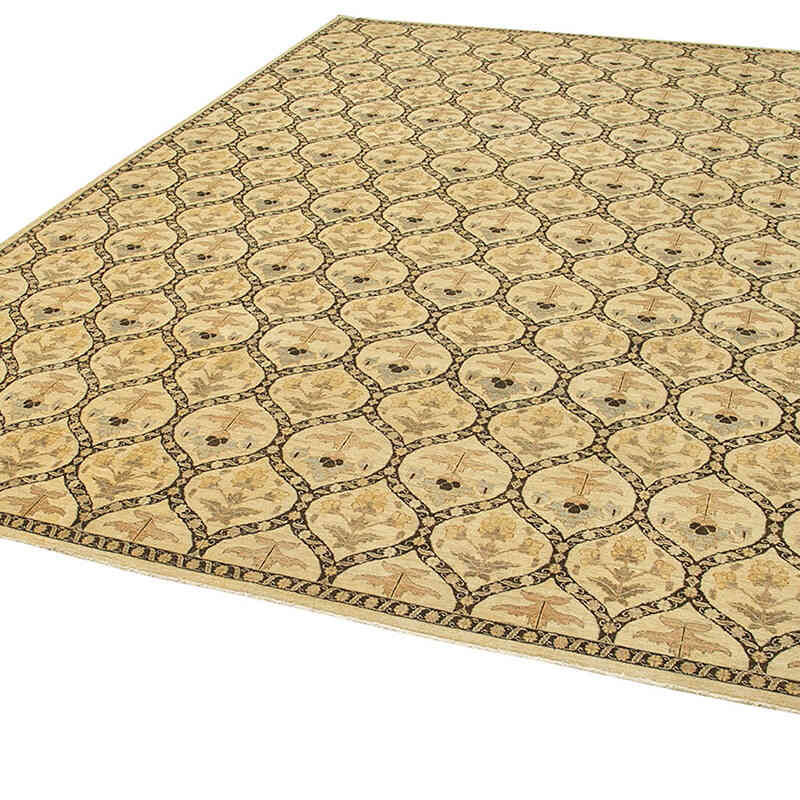 New Hand-Knotted Wool Oushak Rug - 11' 10" x 15' 4" (142" x 184") - K0056569