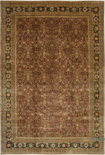 New Hand-Knotted Wool Oushak Rug - 11' 10" x 17' 11" (142 in. x 215 in.)