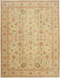 New Hand-Knotted Wool Oushak Rug - 11' 11" x 15' 11" (143" x 191")