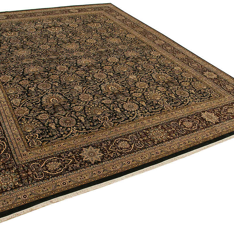 New Hand-Knotted Wool Oushak Rug - 11' 7" x 15' 2" (139" x 182") - K0056577