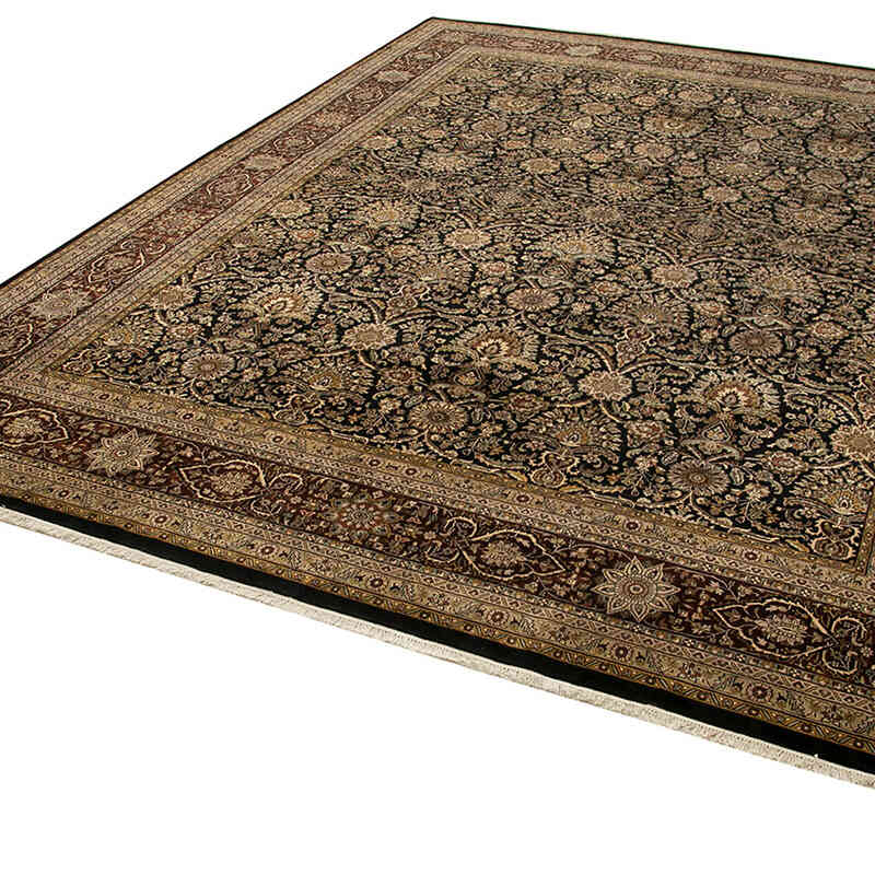 New Hand-Knotted Wool Oushak Rug - 11' 7" x 15' 2" (139" x 182") - K0056577