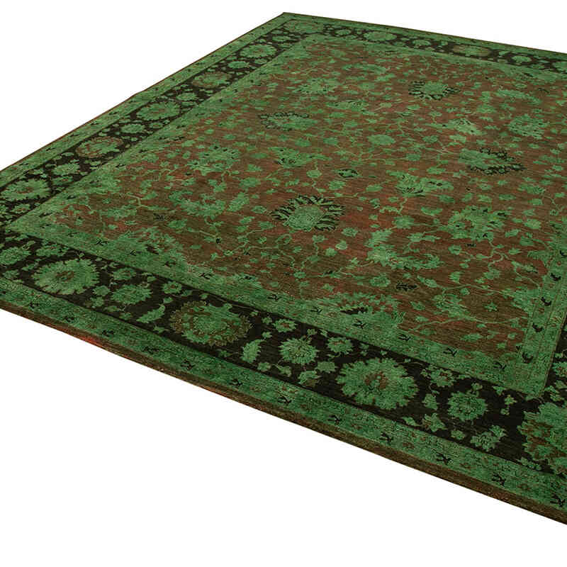 New Hand-Knotted Wool Oushak Rug - 11' 3" x 14' 6" (135" x 174") - K0056586