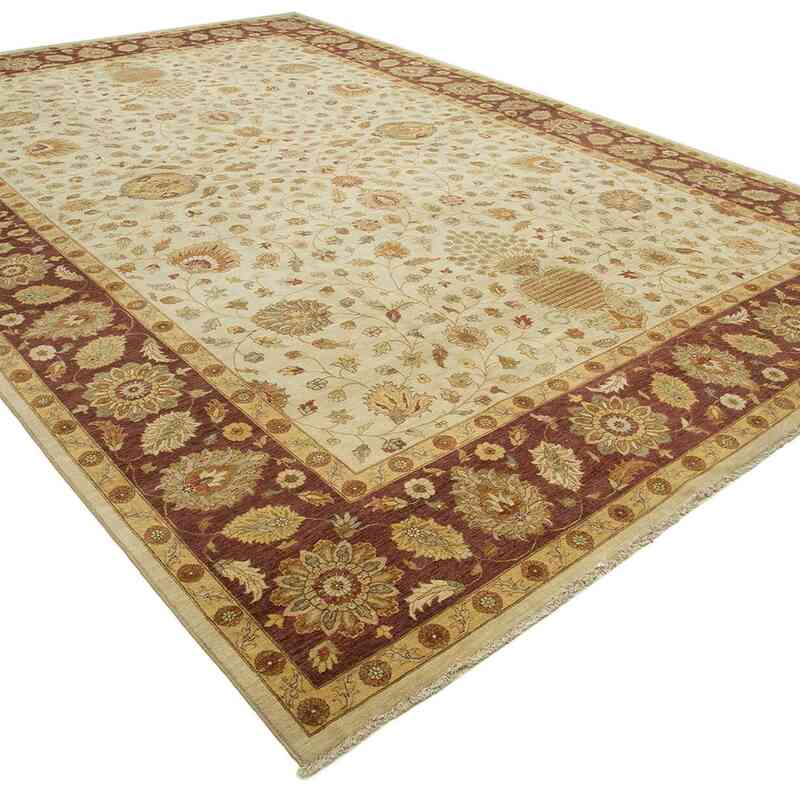 New Hand-Knotted Wool Oushak Rug - 13' 11" x 20' 4" (167 in. x 244 in.) - K0056591