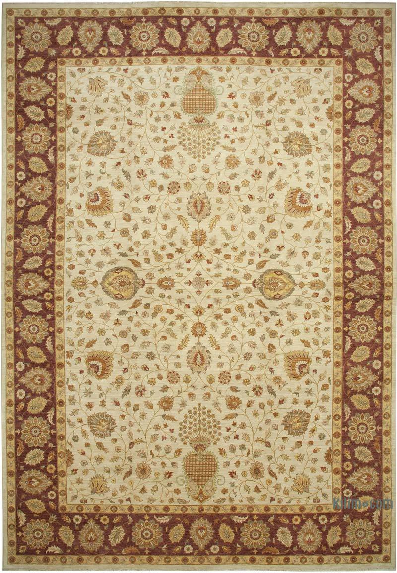 New Hand-Knotted Wool Oushak Rug - 13' 11" x 20' 4" (167 in. x 244 in.) - K0056591
