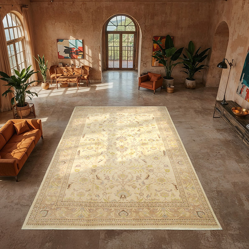 New Hand-Knotted Wool Oushak Rug - 12'  x 18' 4" (144" x 220") - K0056592