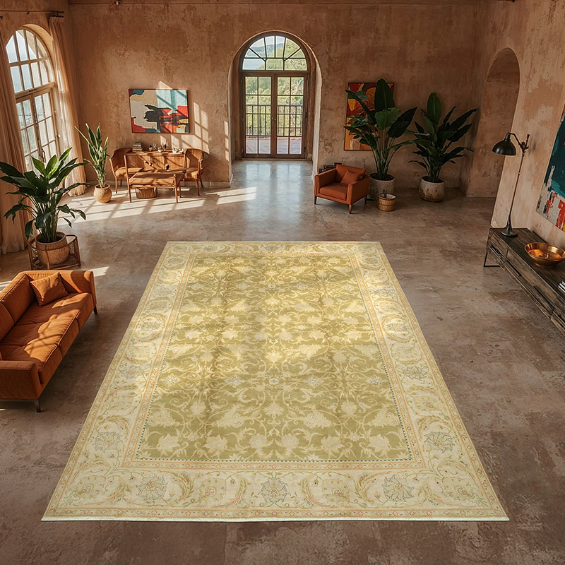 New Hand-Knotted Wool Oushak Rug - 12'  x 17' 5" (144" x 209") - K0056594